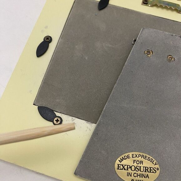 Vtg Exposures Hand Painted "January" Months of the Year 4X6 Picture Frame Winter - Picture 10 of 14